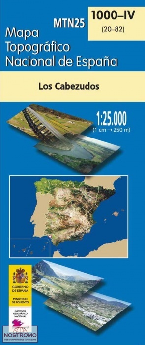 1000-4 LOS CABEZUDOS | carte topographique CNIG