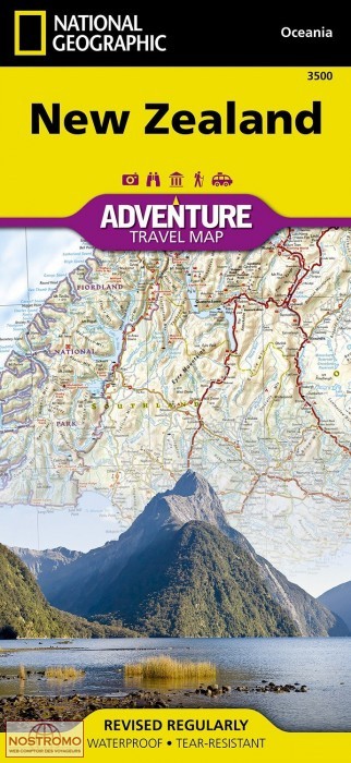 NOUVELLE-ZÉLANDE | carte touristique National Geographic