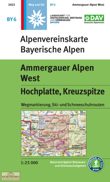 BY06 AMMERGAUER ALPEN WEST | DAV Alpenverein hiking map