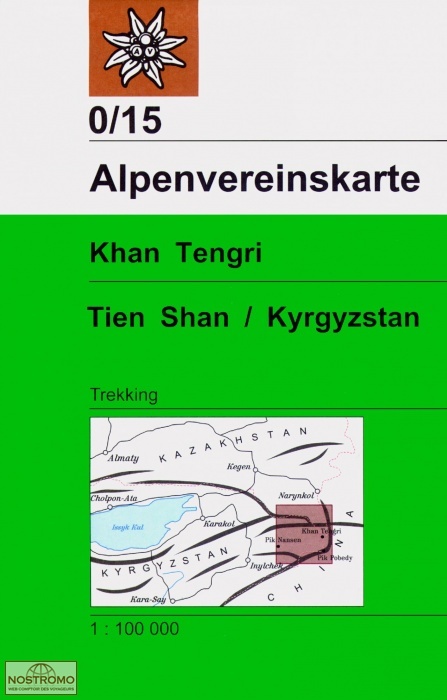 KHAN TENGRI - TIEN SHAN 0/15 | carte topographique Alpenverein