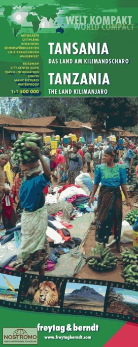 TANZANIE | carte touristique Freytag & Berndt