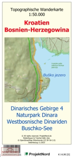 DINARIC ALPS 4 | Projektnord topographic map