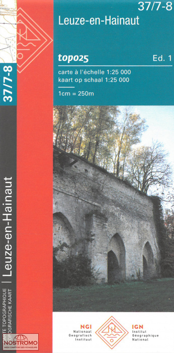 37/7-8 LEUZE-EN-HAINAUT | carte topographique NGI/IGN