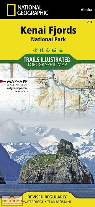 KENAI FJORDS | National Geographic hiking map