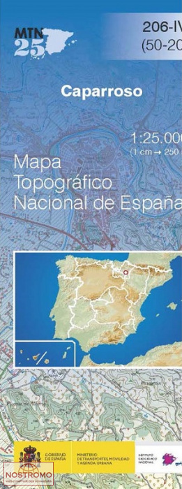 206-4 CAPARROSO | carte topographique CNIG