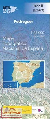 822-2 PEDREGUER | carte topographique CNIG