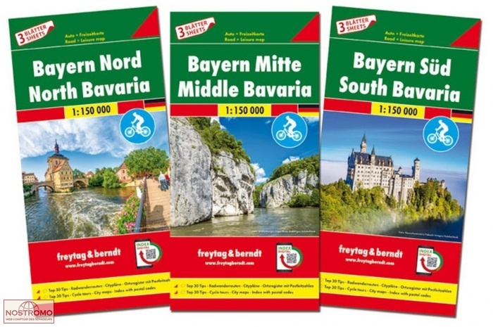 BAVIÈRE | cartes routières Freytag & Berndt