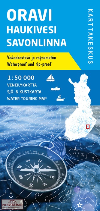 ORAVI - HAUKIVESI - SAVONLINNA | carte de tourisme nautique Karttakeskus