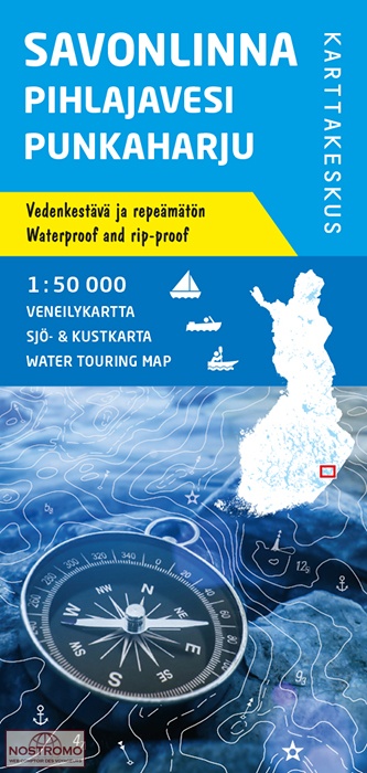 SAVONLINNA - PIHLAJAVESI - PUNKAHARJU | carte de tourisme nautique Karttakeskus