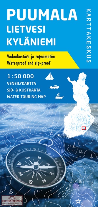 PUUMALA - LIETVESI - KYLÄNIEMI | carte de tourisme nautique Karttakeskus
