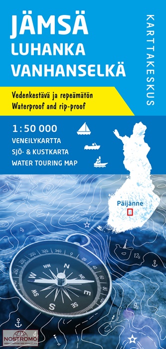 JÄMSÄ - LUHANKA - VANHANSELKÄ | carte de tourisme nautique Karttakeskus