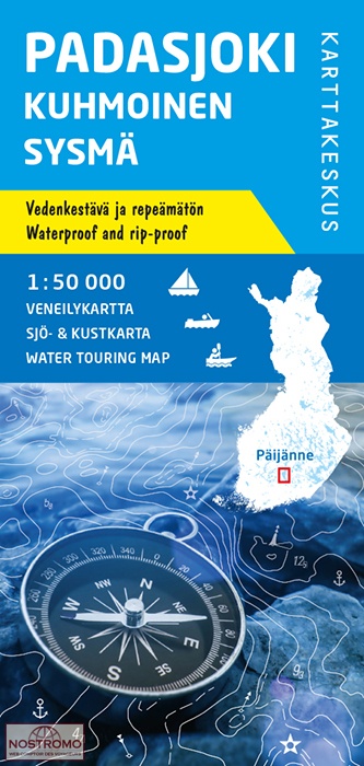 PADASJOKI - KUHMOINEN - SYSMÄ | carte de tourisme nautique Karttakeskus