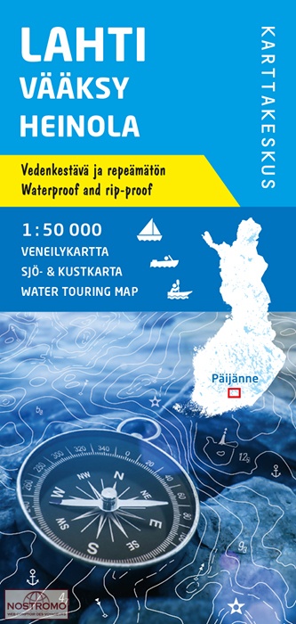 LAHTI - VÄÄKSY - HEINOLA | carte de tourisme nautique Karttakeskus