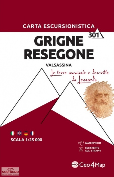 301 GRIGNE RESEGONE - VALSASSINA | Geo4map hiking map