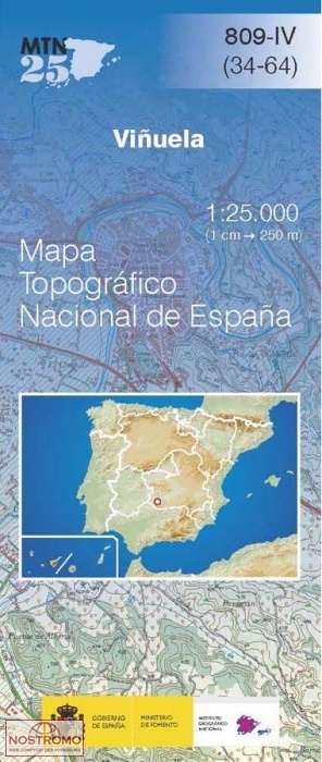 809-4 VIÑUELA | carte topographique CNIG