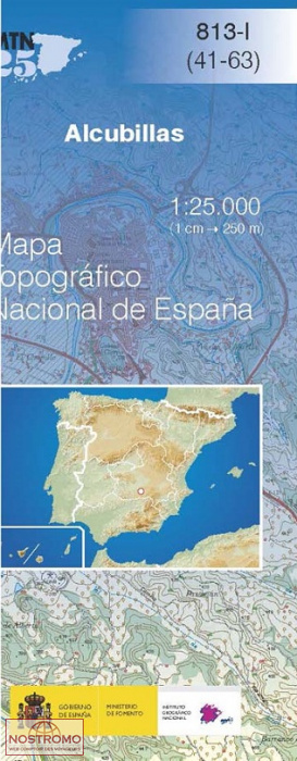 813-1 ALCUBILLAS | carte topographique CNIG