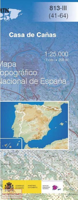 813-3 CASA DE CAÑAS | carte topographique CNIG