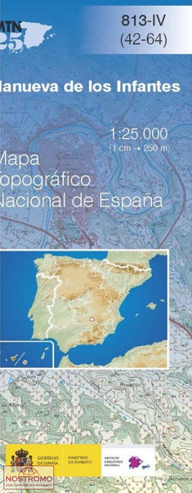 813-4 VILLANUEVA DE LOS INFANTES | carte topographique CNIG