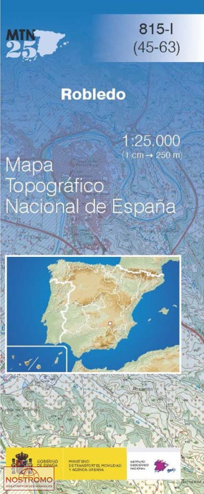 815-1 ROBLEDO | carte topographique CNIG