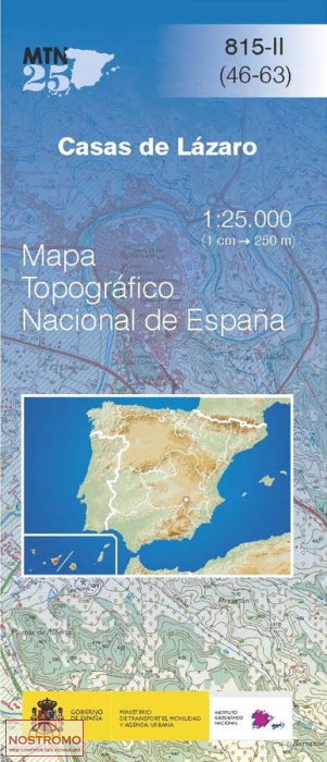 815-2 CASAS DE LÁZARO | carte topographique CNIG