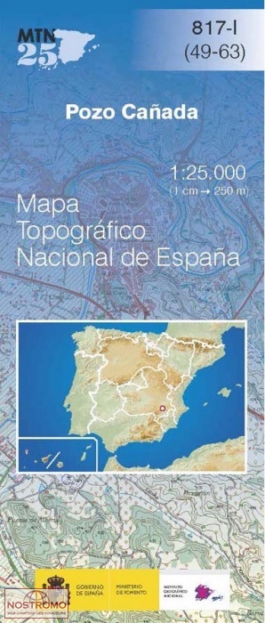 817-1 POZO CAÑADA | carte topographique CNIG
