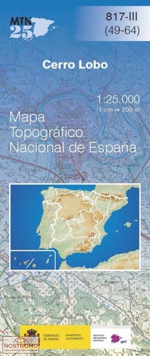 817-3 CERRO LOBO | carte topographique CNIG