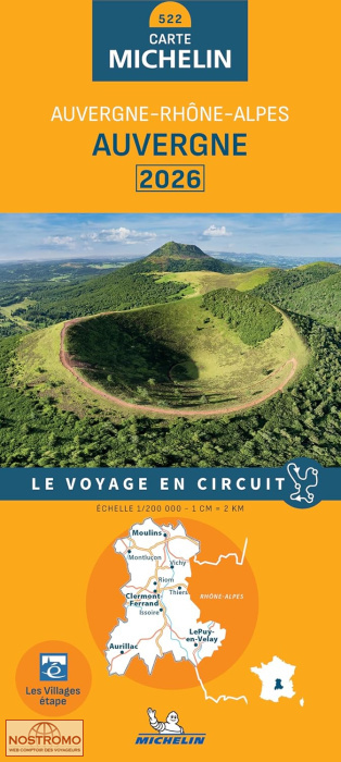 522 AUVERGNE | carte routière Michelin