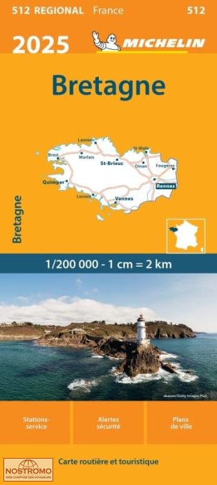 512 BRITTANY | Michelin road map