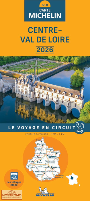 518 CENTRE - VAL DE LOIRE | carte routière Michelin
