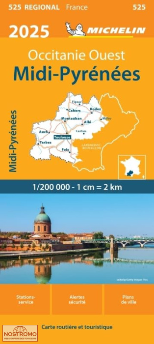 525 MIDI-PYRÉNÉES | Michelin road map