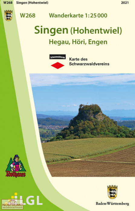 W268 SINGEN (HOHENTWIEL) | LGL hiking map