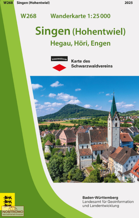 W268 SINGEN (HOHENTWIEL) | carte de randonnée LGL