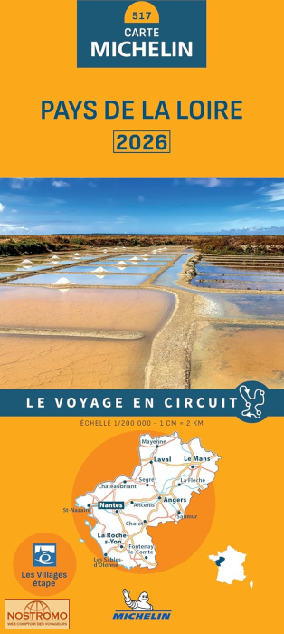 517 PAYS DE LA LOIRE | carte routière Michelin