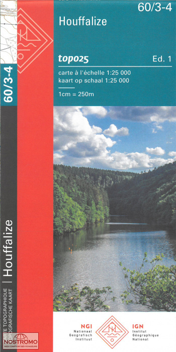 60/3-4 HOUFFALIZE | carte topographique NGI/IGN
