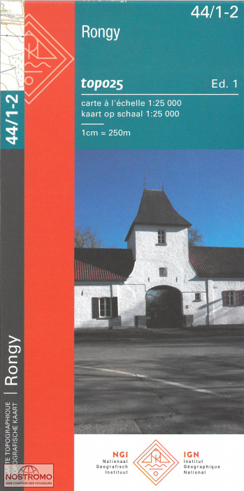 44/1-2 RONGY | carte topographique NGI/IGN