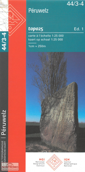 44/3-4 PÉRUWELZ | carte topographique NGI/IGN