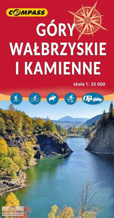 GÓRY WAŁBRZYSKIE I KAMIENNE | carte de randonnée Compass