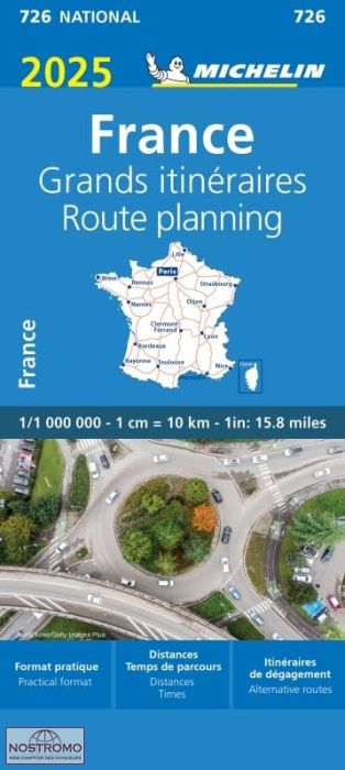 726 FRANCE GRANDS ITINÉRAIRES | carte routière Michelin