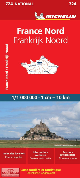 724 FRANCE NORTH | Michelin road map
