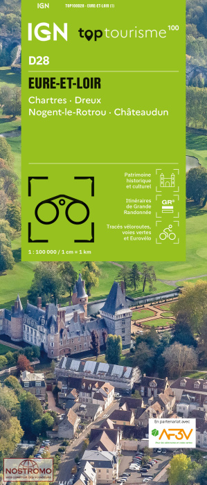 D28 EURE-ET-LOIR | carte touristique IGN