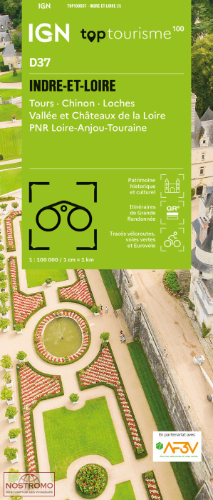 D37 INDRE-ET-LOIRE | carte touristique IGN
