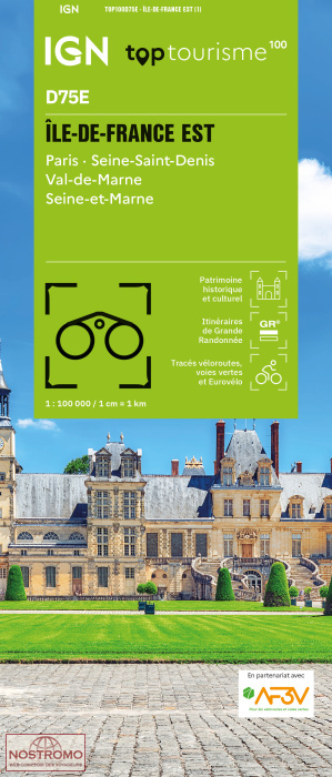 D75E ÎLE-DE-FRANCE EST | IGN travel map