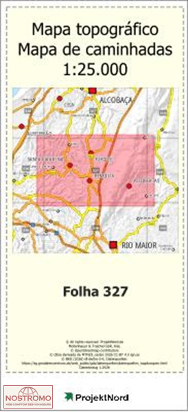 327 BENEDITA (ALCOBAÇA) | carte topographique Projektnord