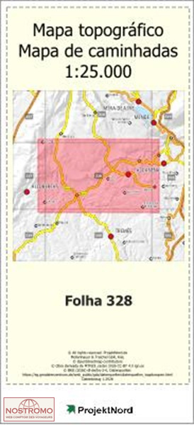 328 ALCANEDE (SANTARÉM) | carte topographique Projektnord