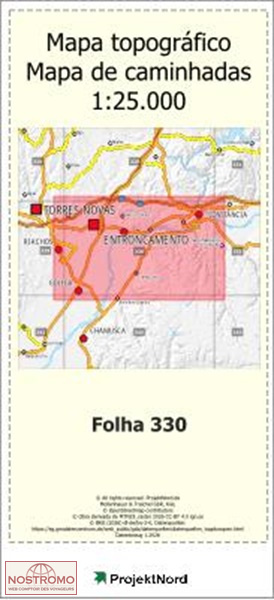 330 ENTRONCAMENTO | carte topographique Projektnord