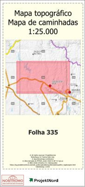 335 CASTELO DE VIDE | carte topographique Projektnord