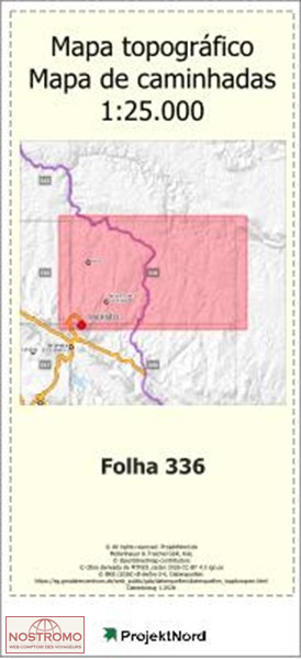 336 SANTO ANTONIO DAS AREIAS | carte topographique Projektnord