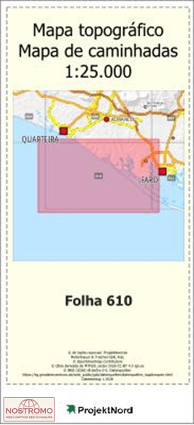 610 MONTE NEGRO (FARO) | Projektnord topographic map