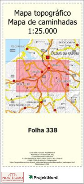 338 OBIDOS | carte topographique Projektnord