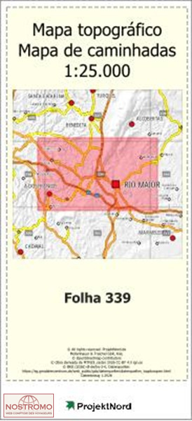 339 RIO MAIOR | carte topographique Projektnord